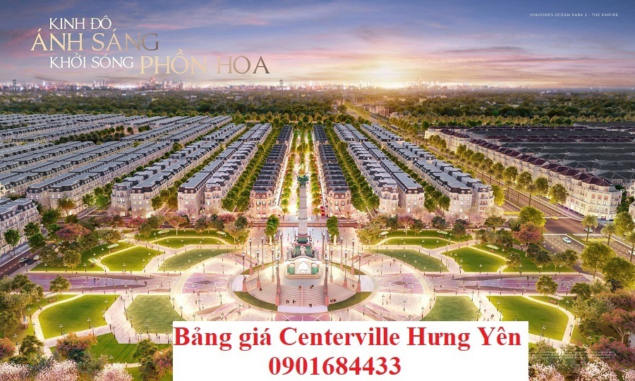 Bảng giá Centerville Hưng Yên