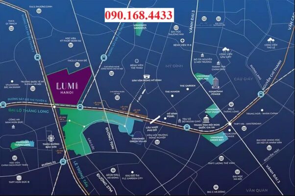 Vị trí dự án Lumi Hà Nội - 0901684433