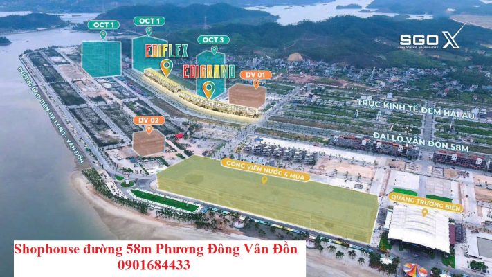Shophouse đường 58m Phương Đông Vân Đồn