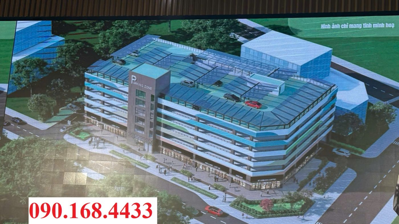 Trung tâm đỗ xe green hub Vinhomes Ocean Park