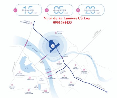 Vị trí dự án Lumiere Cổ Loa