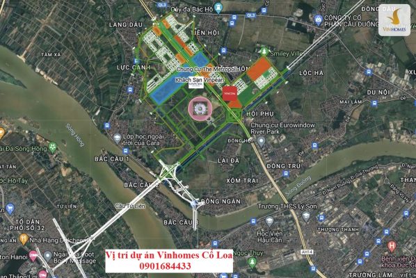 Vị trí dự án Vinhomes Cổ Loa - Vinhomes Global Gate