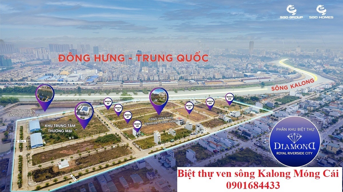 Biệt thự ven sông Kalong Móng Cái