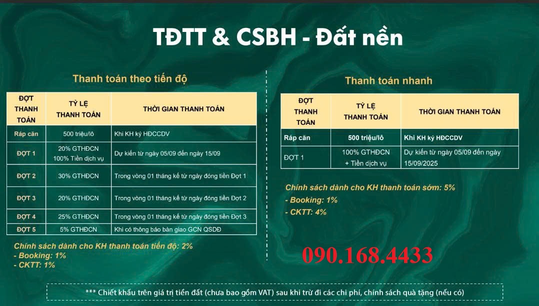 Chính sách bán hàng Bích Sơn Central Point