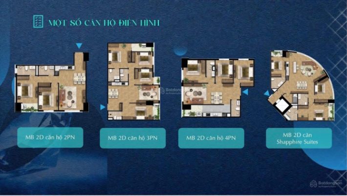 Mặt bằng Blue Gem Tower Tứ Hiệp