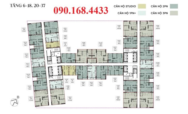 Mặt bằng Sunshine Legend City Hưng Yên - 0901684433