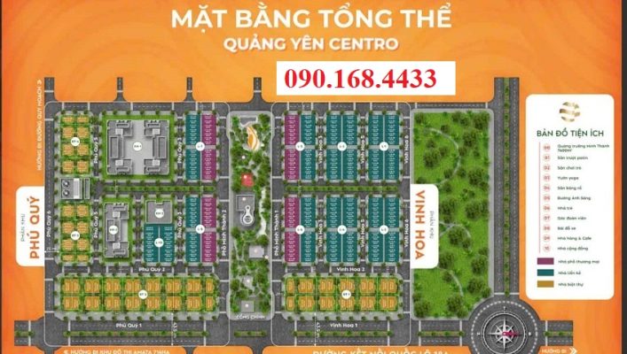 Mặt bằng tổng thể Quảng Yên Centro