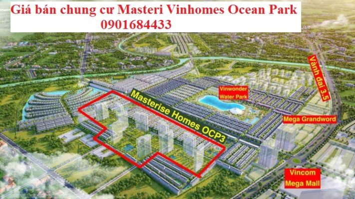 Giá bán chung cư Masteri Vinhomes Ocean Park - 0901684433