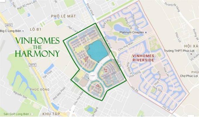 Vị trí Vinhomes Riverside - 0901684433