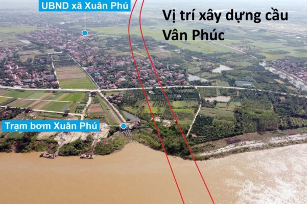 Vị trí xây dựng cầu Vân Phúc 