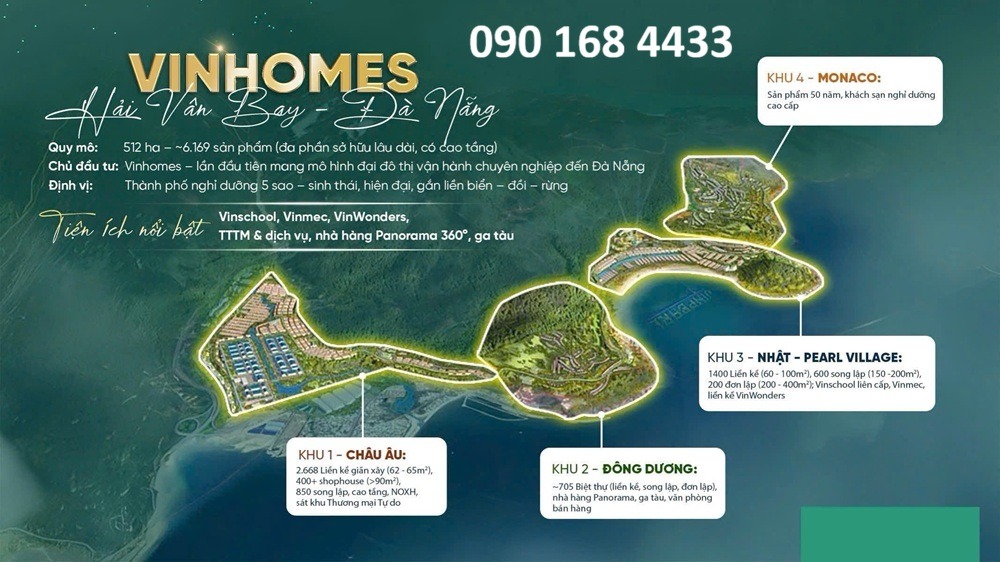Vinhomes Hải Vân Bay giá bao nhiêu - Bảng giá: 0901684433
