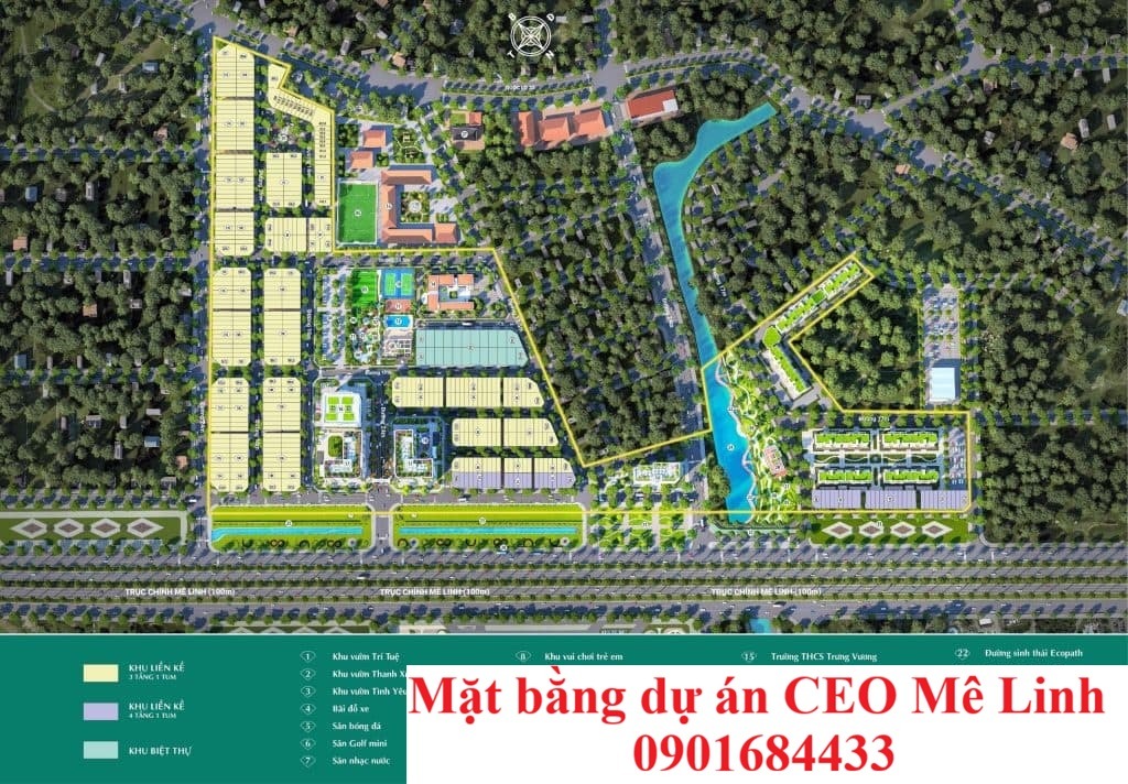 Mặt bằng dự án CEO Mê Linh - Tải bảng giá: 0901684433