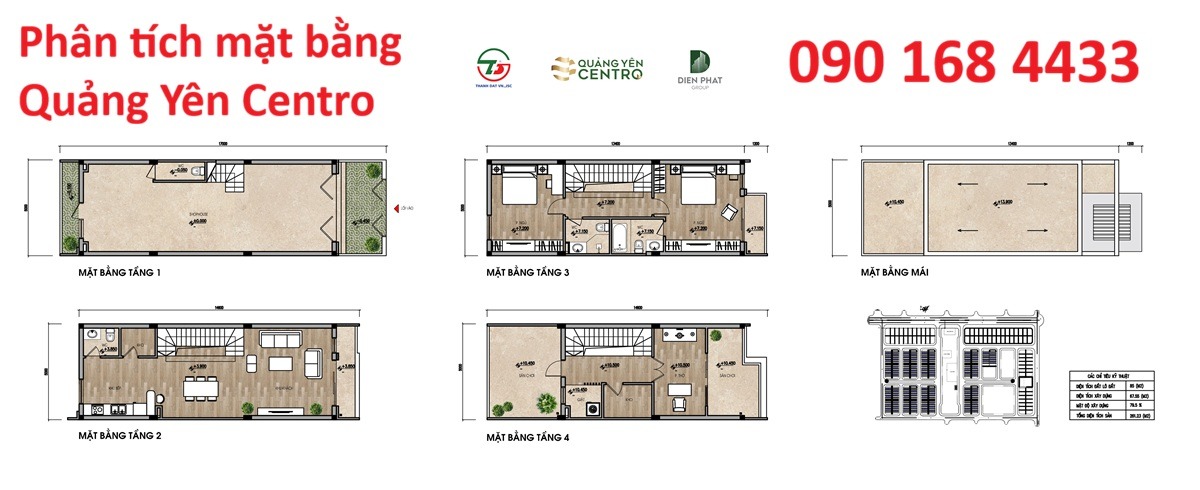 Phân tích mặt bằng Quảng Yên Centro - Hotline/Zalo: 0901684433