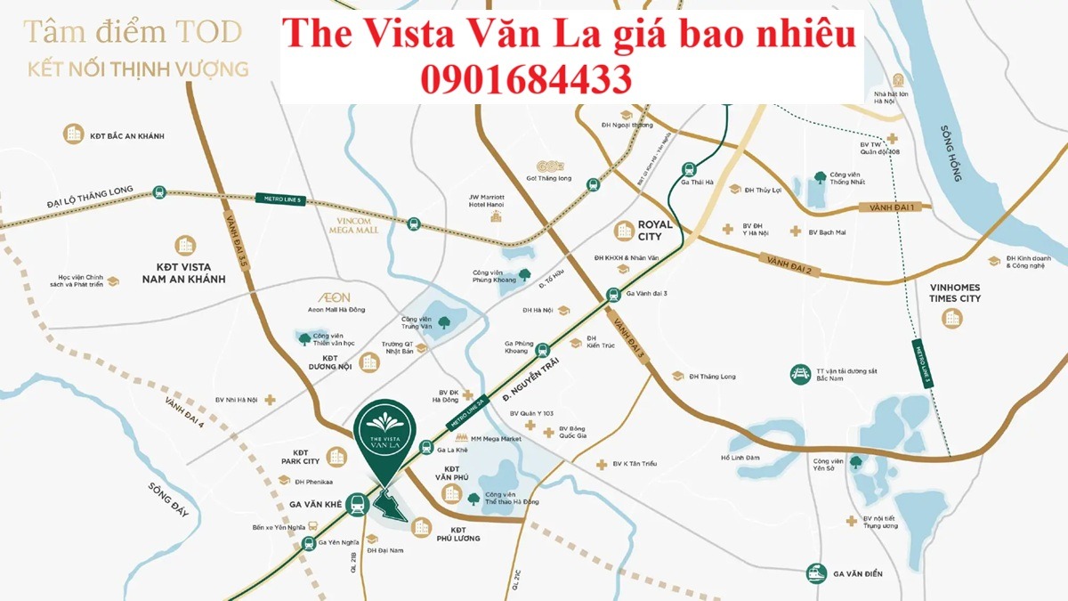 The Vista Văn La giá bao nhiêu? Tải bảng giá: 0901684433