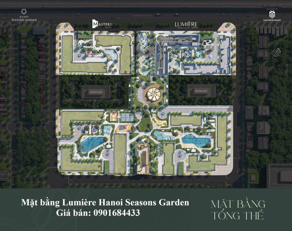 Mặt bằng Lumière Hanoi Seasons Garden - Giá bán: 0901684433