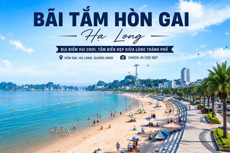 Bãi tắm Hòn Gai Hạ Long