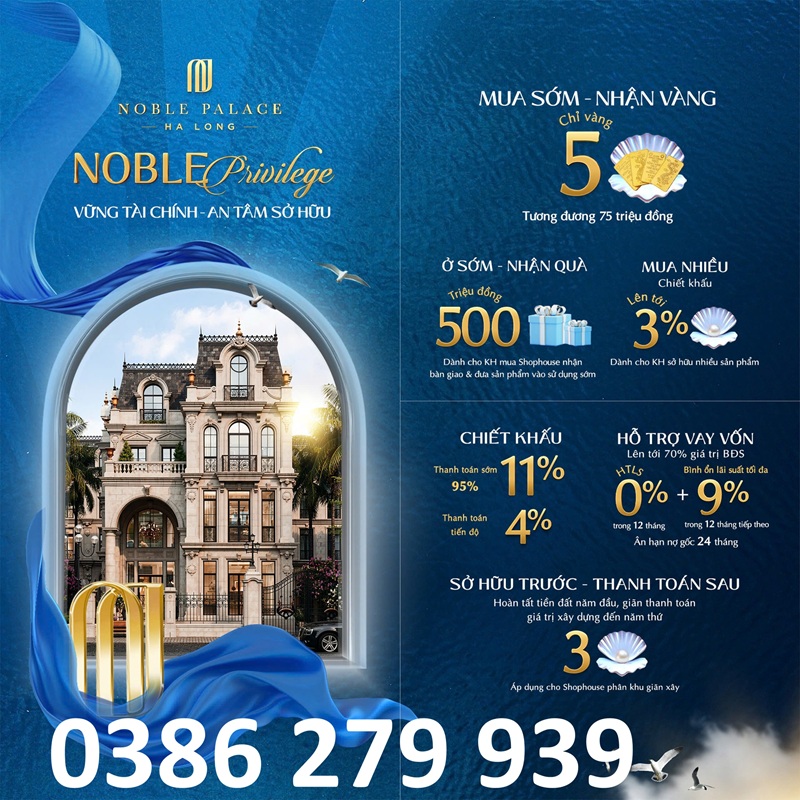 Nhận booking đất nền Noble Palace Hạ Long - Hotline: 0386 279 939