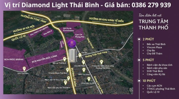 Vị trí Diamond Light Thái Bình - Giá bán: 0386 279 939