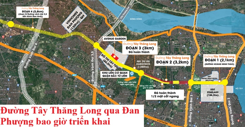 Đường Tây Thăng Long qua Đan Phượng bao giờ triển khai